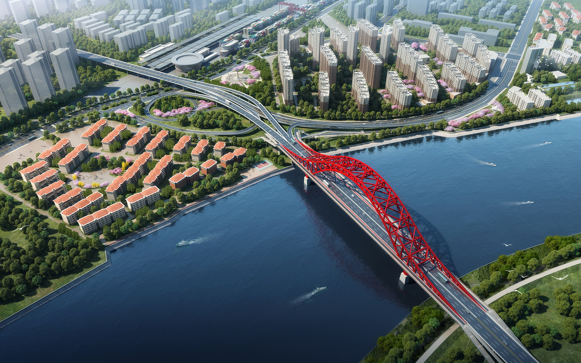 天津濱海跨海河大橋工程